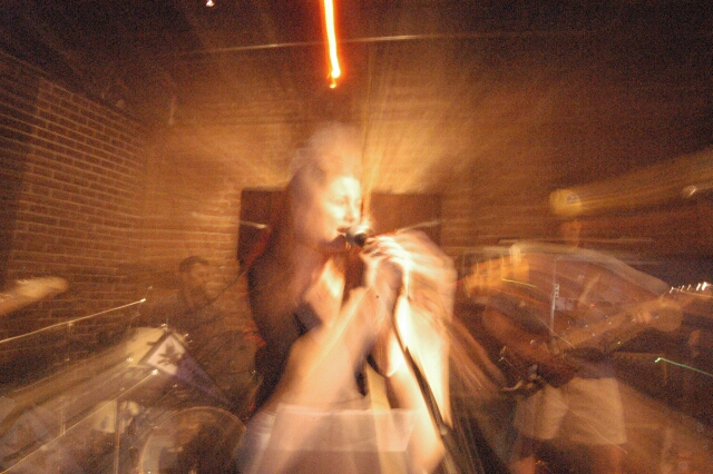 Doug, Amy, Bill, Q Caf April 2004